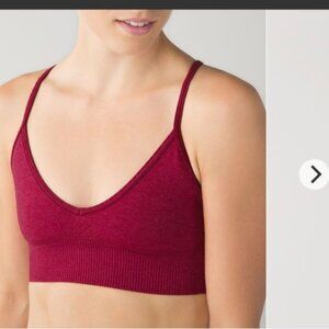 Lululemon Ebb To Street Bra Heathered Bumble Berry